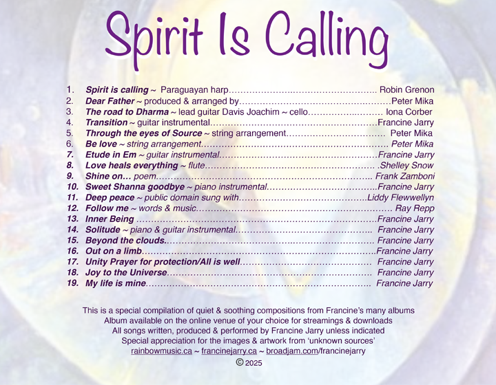 spirit_is_calling/songs.png